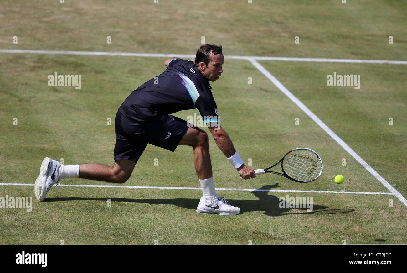 Radek Stepanek lors de son match contre Andy Murray lors des championnats de l'AEGON au Queen's Club de Londres.APPUYEZ SUR ASSOCIATION photo.Date de la photo: Jeudi 12 juin 2014.Voir PA Story TENNIS Queens.Le crédit photo devrait se lire comme suit : John Walton/PA Wire Banque D'Images