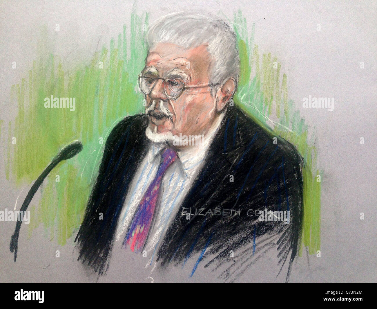 Rolf Harris affaire judiciaire Banque D'Images