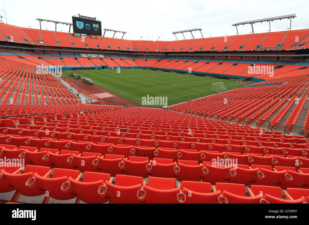 Vue générale sur le stade Sun Life de Miami, aux États-Unis. Banque D'Images