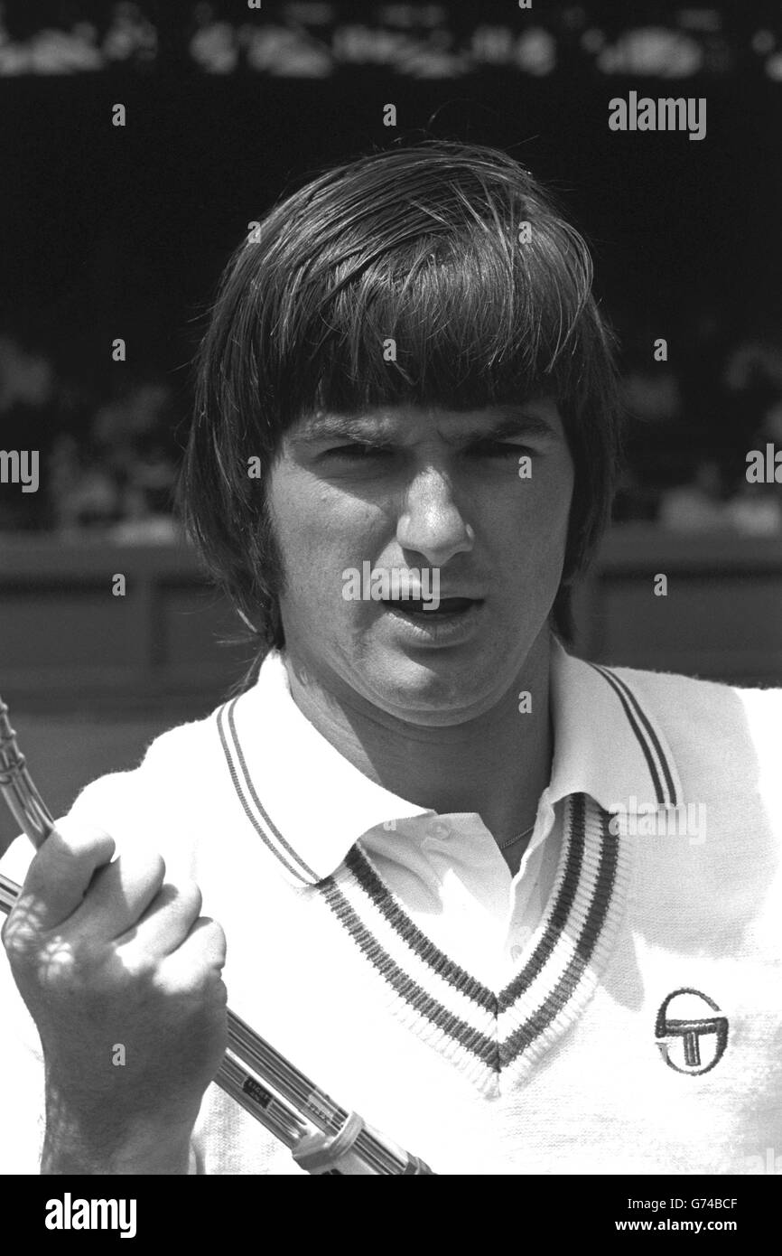 Tennis - Jimmy Connors - Wimbledon. Portrait du joueur américain de tennis Jimmy Connors. Banque D'Images
