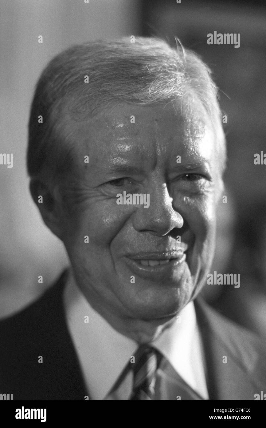 La politique AMÉRICAINE, Jimmy carter. L'ancien président américain Jimmy carter Banque D'Images