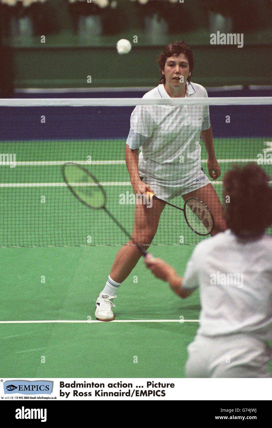 Jeux du Commonwealth Auckland-Badminton.Action de badminton ...Photo de Ross Kinnaird/EMPICS Banque D'Images