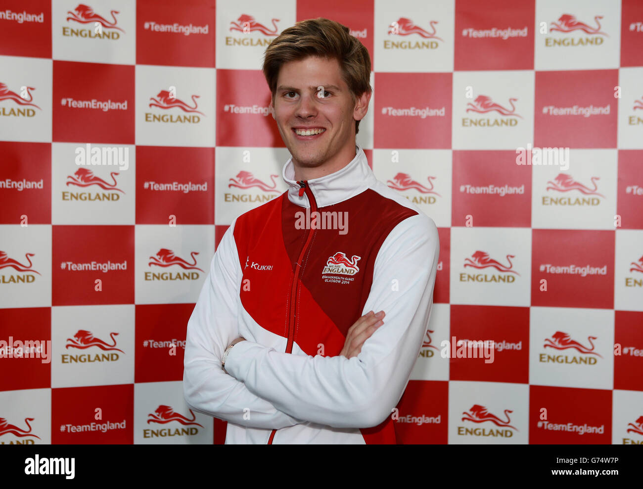 Lawrence Clarke pendant la séance de kitting-out à St George's Park, Burton.APPUYEZ SUR ASSOCIATION photo.Date de la photo: Lundi 23 juin 2014.Le crédit photo devrait se lire comme suit : David Davies/PA Wire Banque D'Images