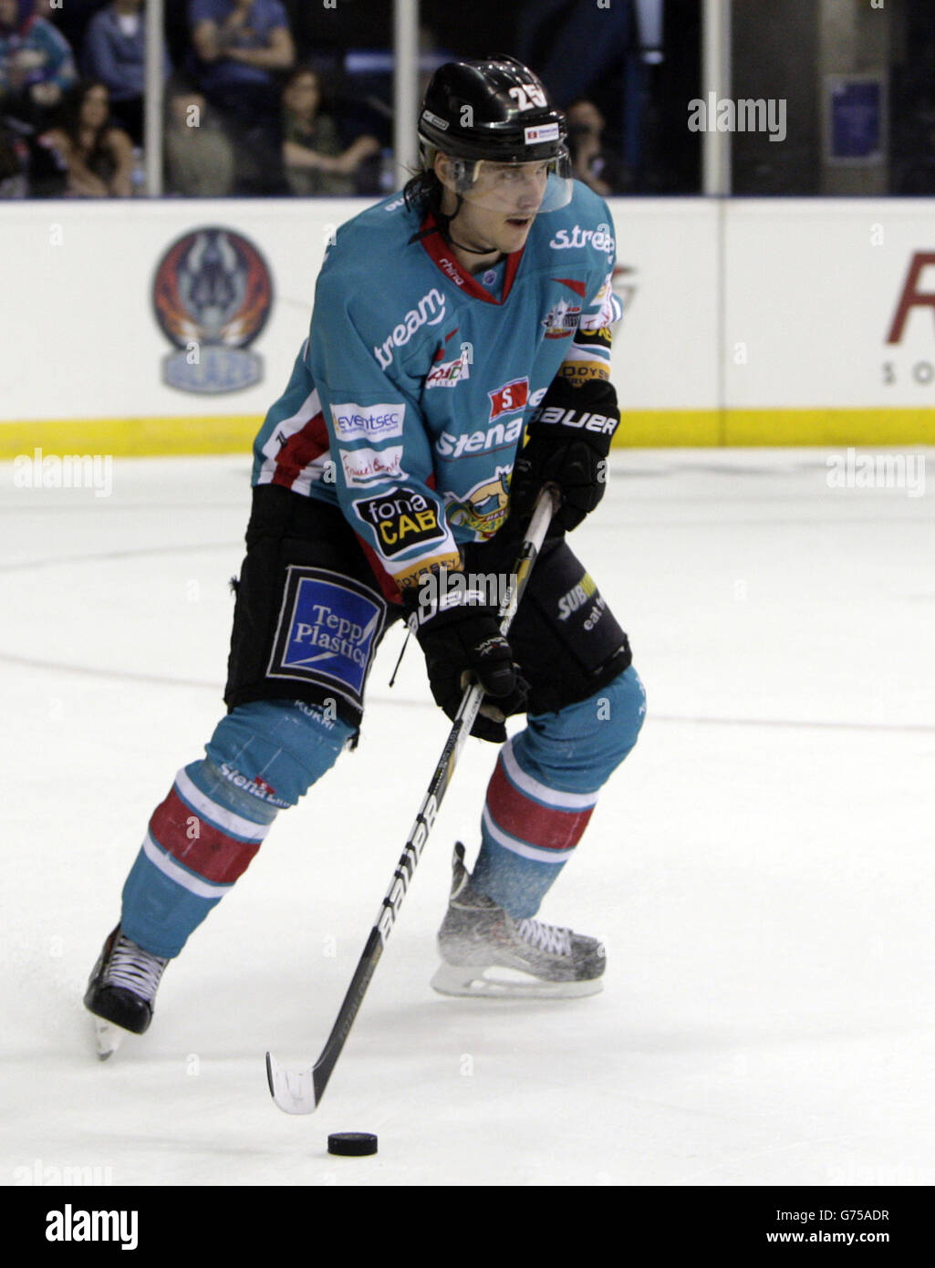 Hockey sur glace - Rapid Solicitors Elite Ice Hockey League - 2014 Play offs - final - Belfast Giants / Sheffield Steelers - capita....Cody Brookwell, Belfast Giants Banque D'Images