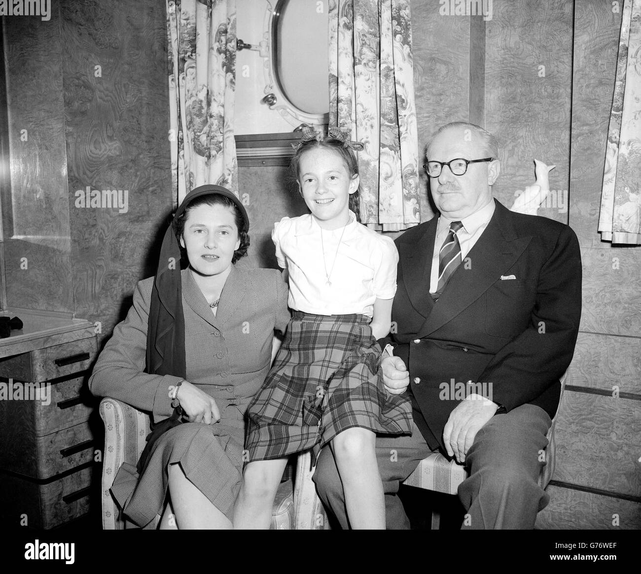 Militaires - Sir Arthur 'Bomber' Harris et de la famille - Southampton Banque D'Images