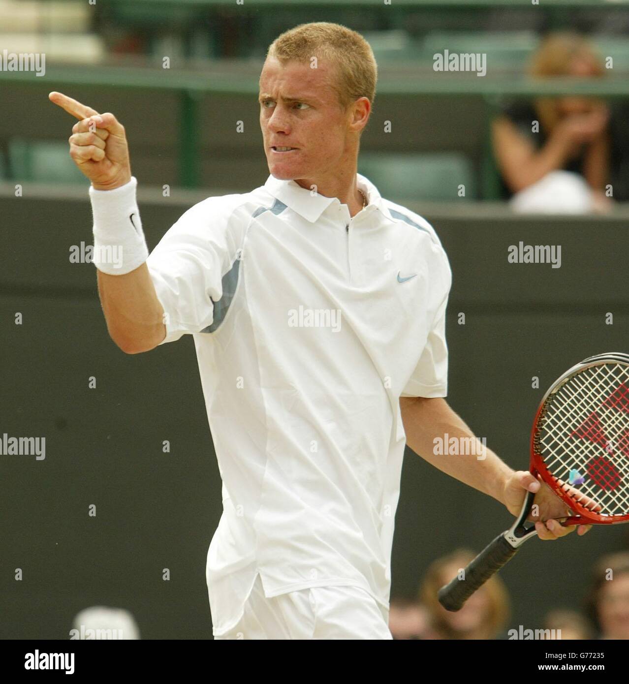 Hewitt Wimbledon 2002 Banque D'Images
