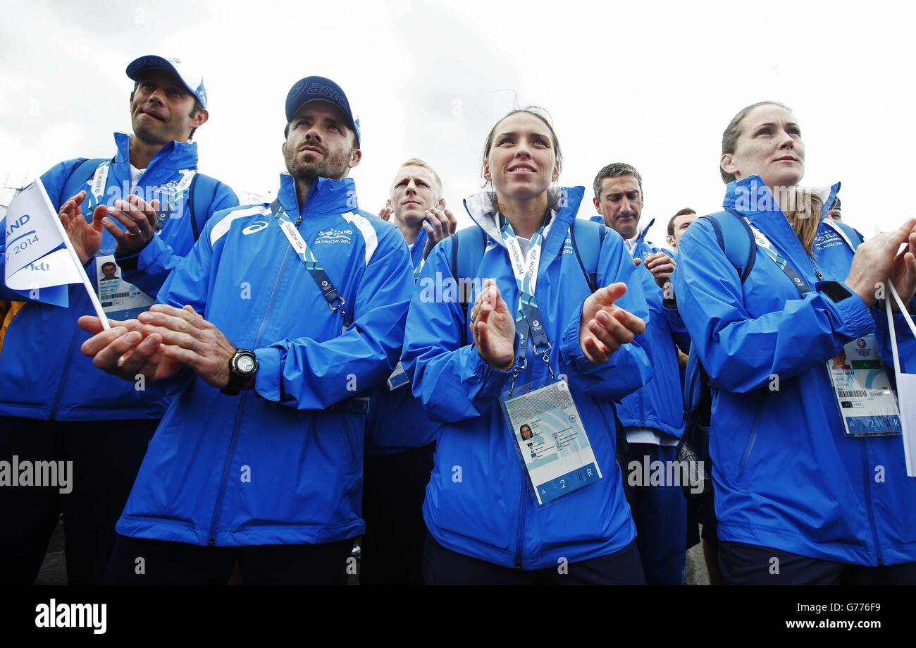 Village des jeux du commonwealth de glasgow Banque de photographies et