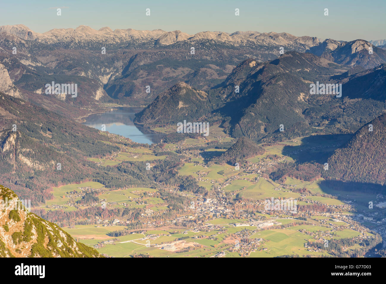 Mont Hoher Gschwand : rechercher à Bad Aussee , Lac Grundlsee et les morts des montagnes, Bad Aussee, Autriche, Styrie, Carinthie, Ausse Banque D'Images