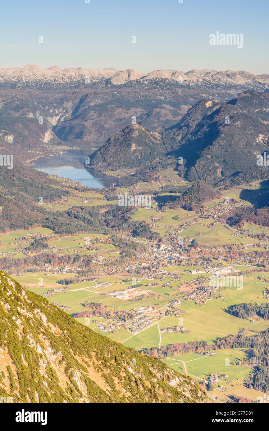 Mont Hoher Gschwand : rechercher à Bad Aussee , Lac Grundlsee et les morts des montagnes, Bad Aussee, Autriche, Styrie, Carinthie, Ausse Banque D'Images