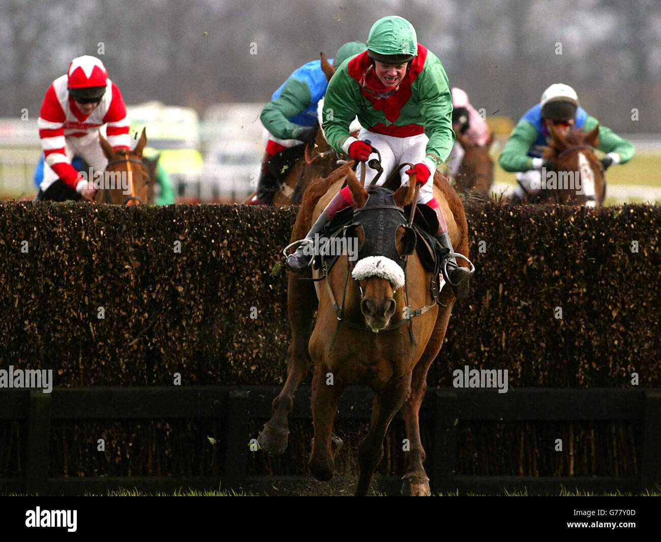 Ruby Walsh le fusil de Willy Banque D'Images