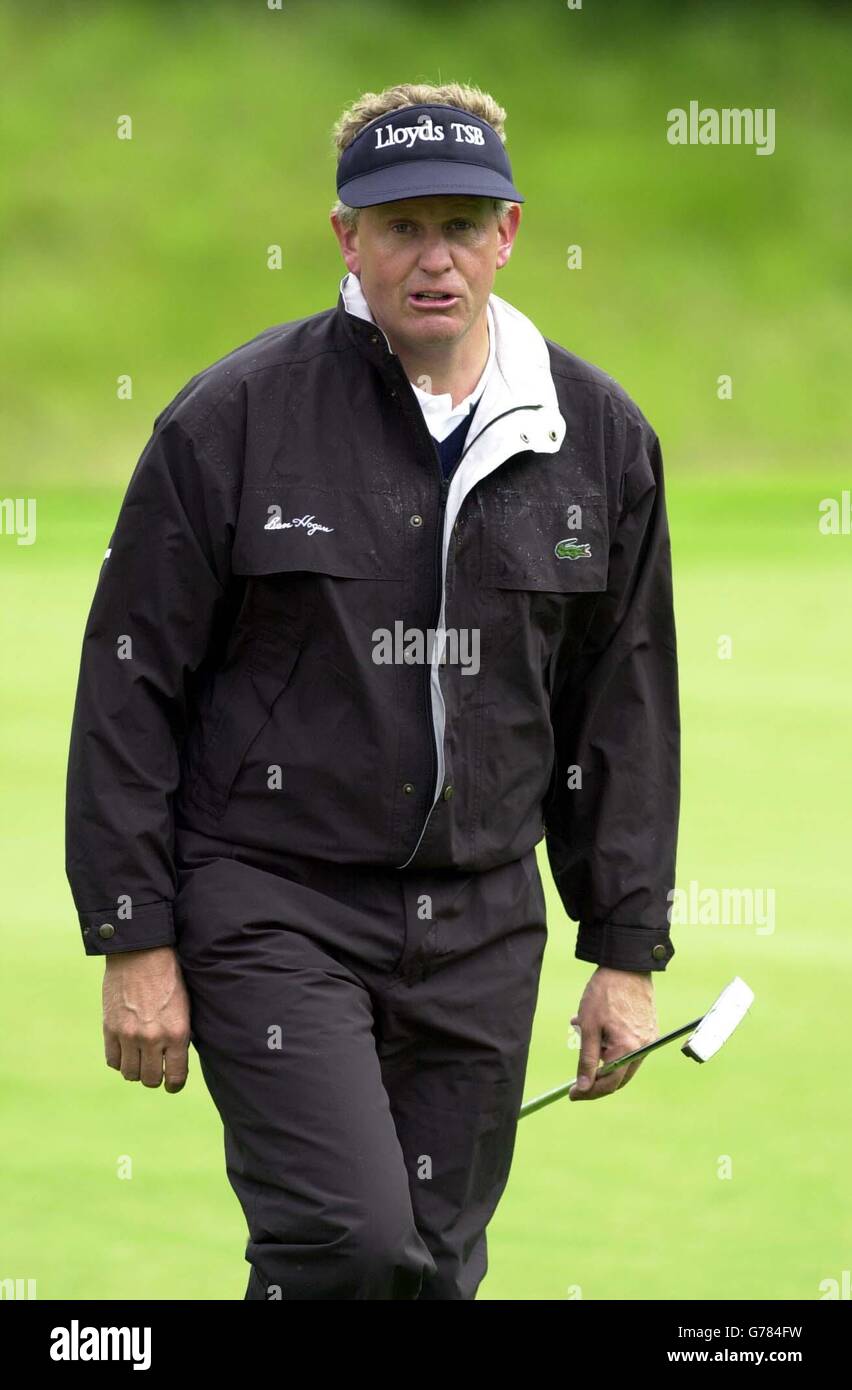 Colin Montgomerie.Le golfeur Colin Montgomerie pendant son tour pro-Am à Gleneagles avant le Championnat Diageo. Banque D'Images