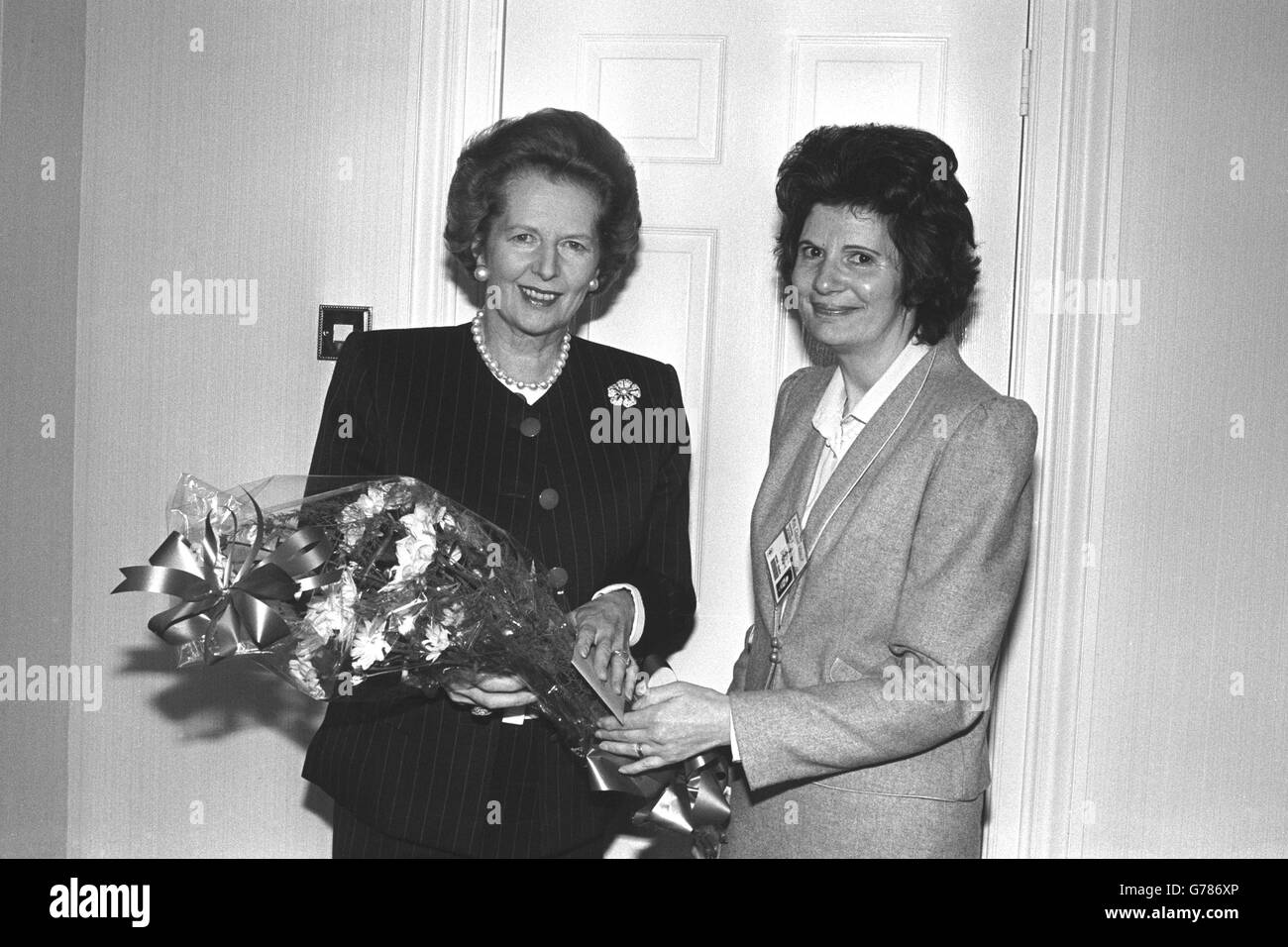 Politique - Parti Conservateur - Conférence PM Margaret Thatcher - rénové Grand Hotel - Brighton Banque D'Images