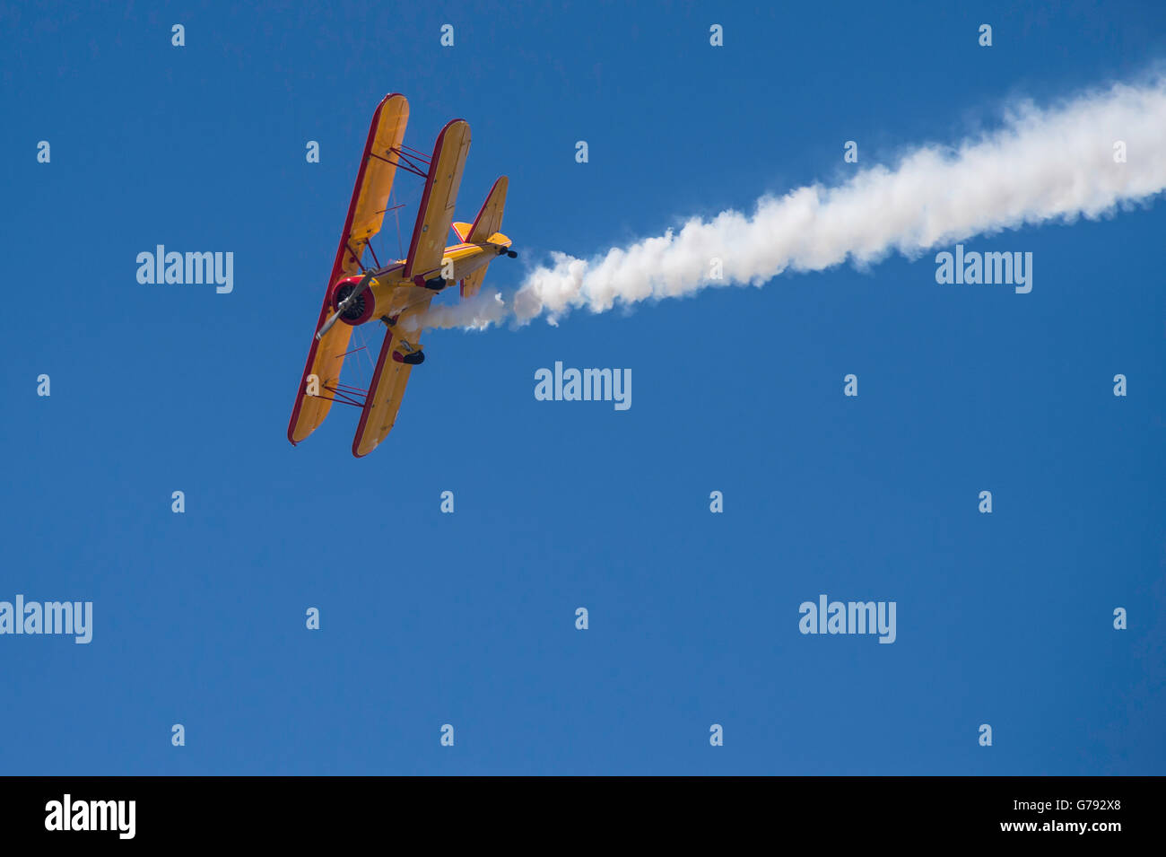 Us Army Boeing Stearman Biplane Banque De Photographies Et Dimages à