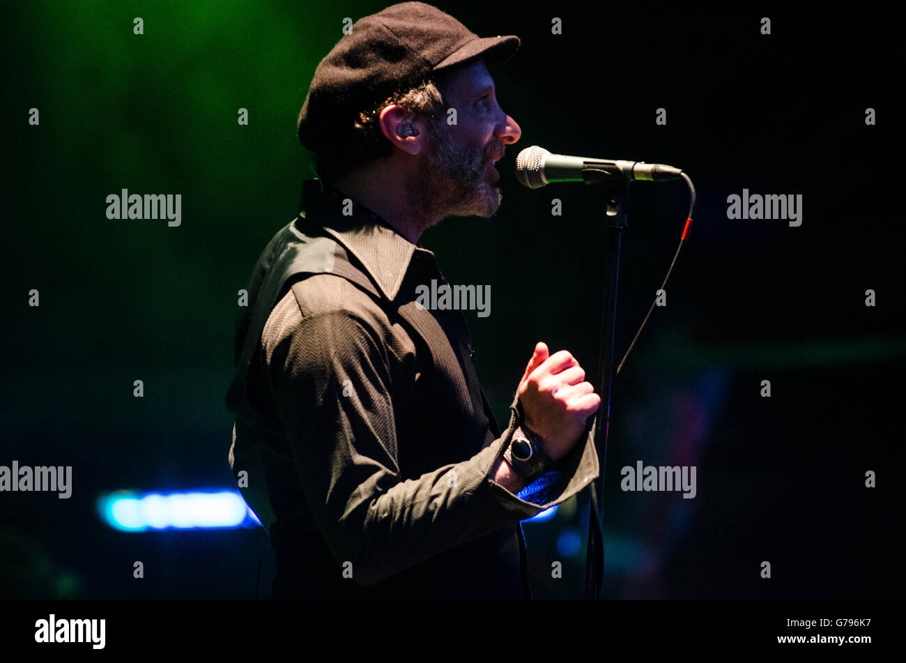 Glastonbury, Somerset, Royaume-Uni. 25 Juin, 2016. Mercury Rev en concert sur la scène du Parc à Glastonbury Music Festival, Angleterre, Royaume-Uni. Credit : Francesca Moore/Alamy Live News Banque D'Images