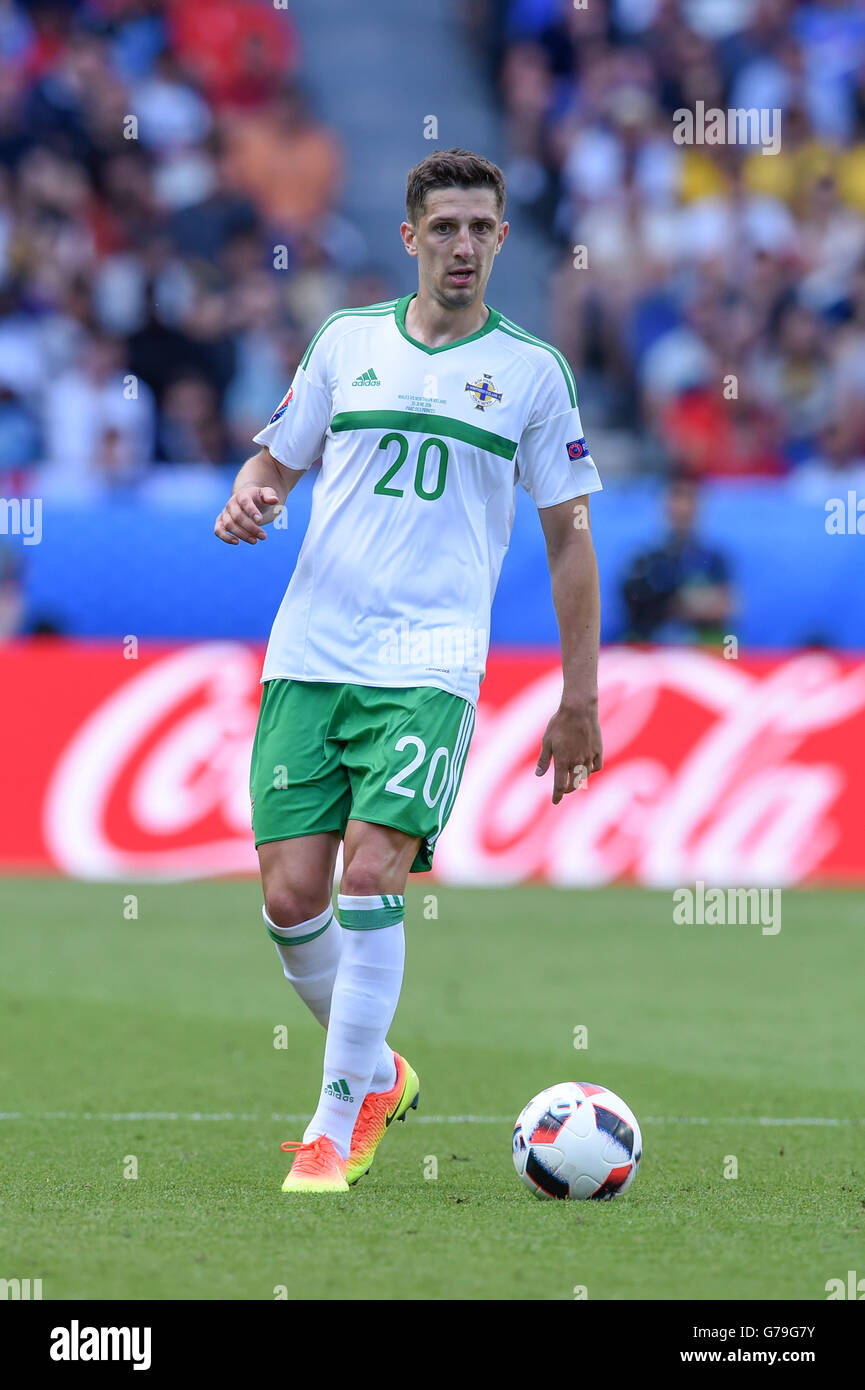 Juin 25, 2016 ;- Football : UEFA Euro France 2016, Série de 16, le Pays de Galles 1-0 Irlande du Nord à Stade Parc des Princes, Paris, France. (Photo par aicfoto/AFLO) Banque D'Images