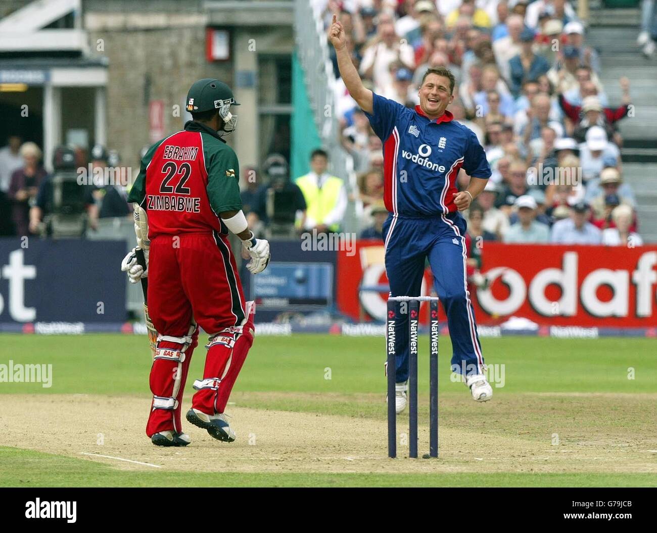 L'Angleterre v Zimbabwe Banque D'Images