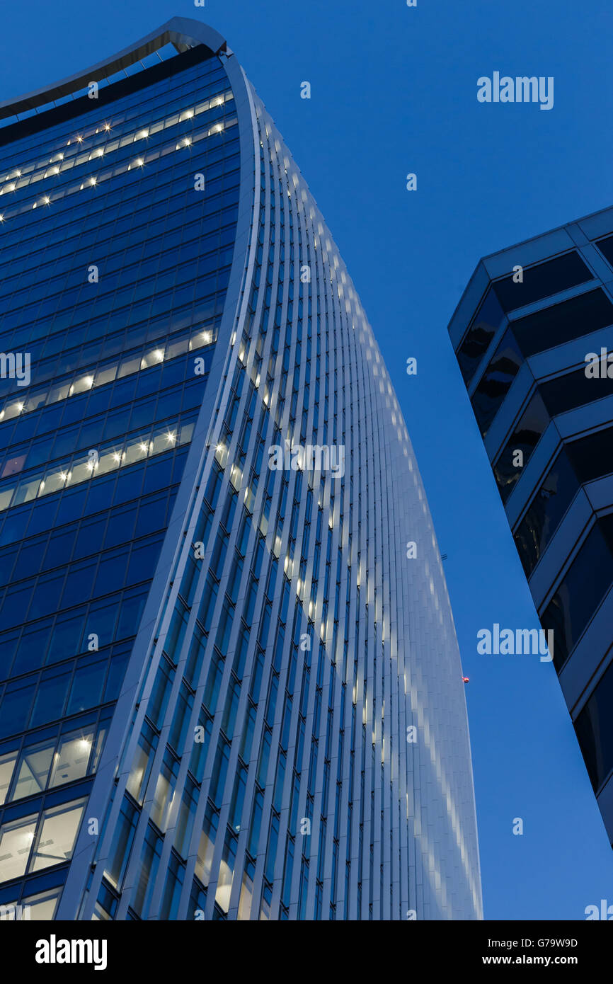 20 Fenchurch Street, surnommée le bâtiment talkie walkie, Londres. APPUYEZ SUR ASSOCIATION photo. Date de la photo: Dimanche 17 août 2014. Le crédit photo devrait se lire comme suit : John Walton/PA Wire. Banque D'Images