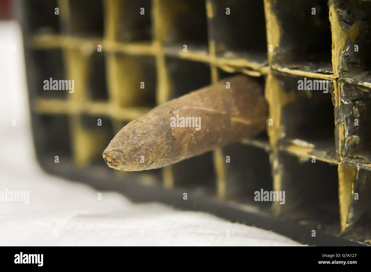 Le cigare autrefois fumé par le Brunel du Royaume d'Isambard au ss Great Britain à Bristol, dans le cadre de la prochaine exposition « Beer Brunel ». Banque D'Images