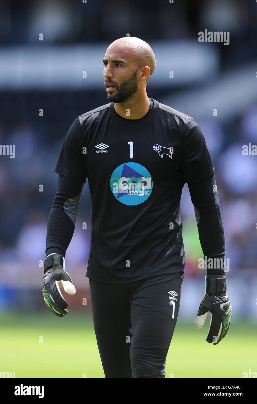 Football - Championnat Sky Bet - Derby County v Rotherham United - Stade iPro.Lee Grant, gardien de but du comté de Derby Banque D'Images