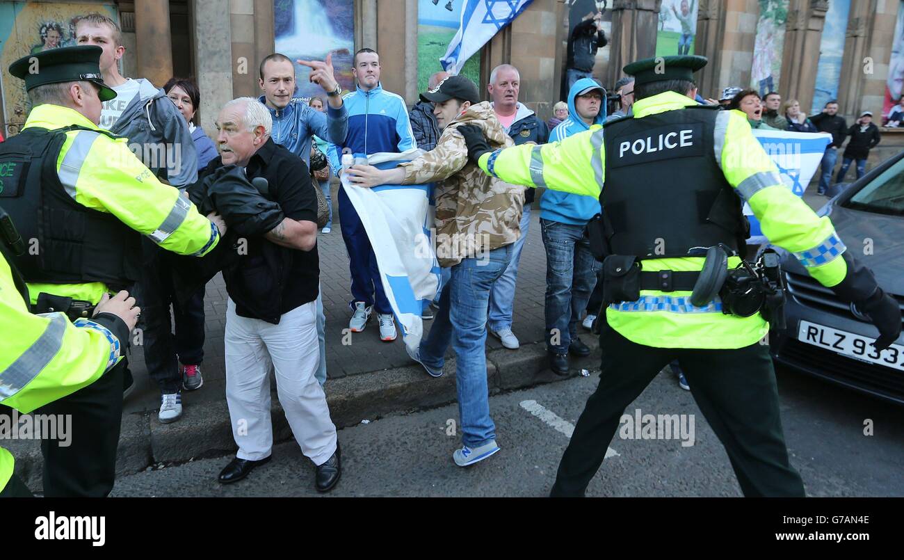 George Galloway à Belfast Banque D'Images
