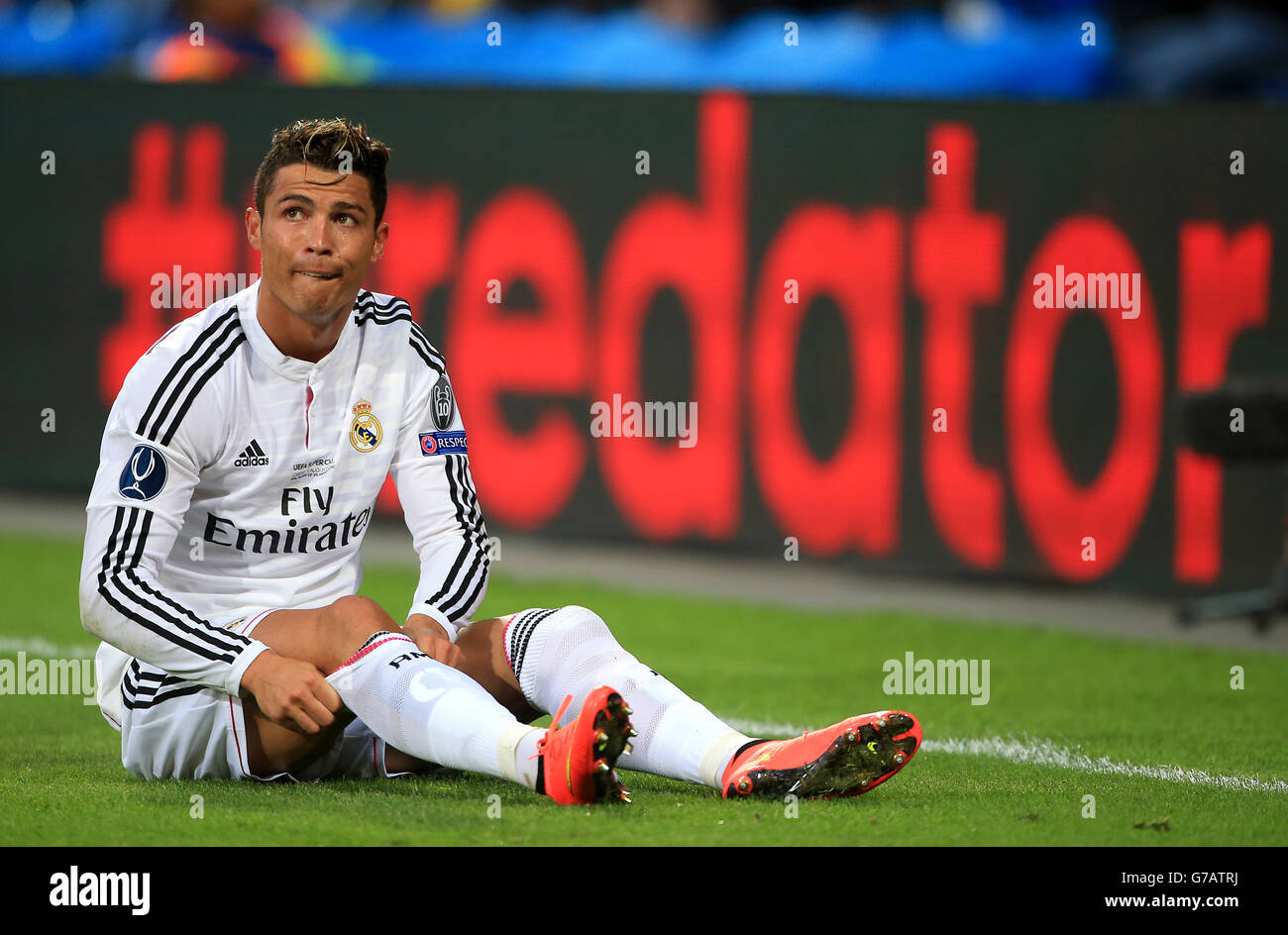 Soccer - 2014 Super Coupe de l'UEFA - Sevilla v Real madrid - Cardiff City Stadium Banque D'Images