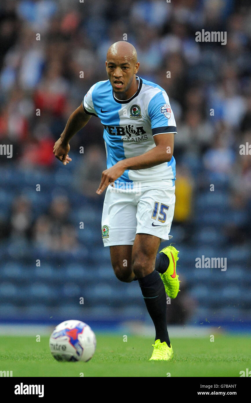 Football - Championnat Sky Bet - Blackburn Rovers / Cardiff City - Ewood Park.Alex John-Baptiste de Blackburn Rovers Banque D'Images