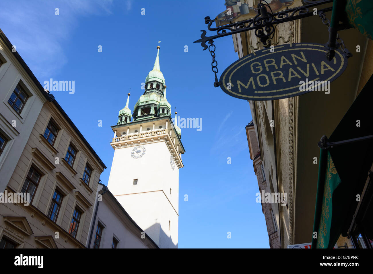 Old Town Hall, Brno (Brünn), République tchèque, Jihomoravsky, Mauritius, Moravie du Sud, Banque D'Images