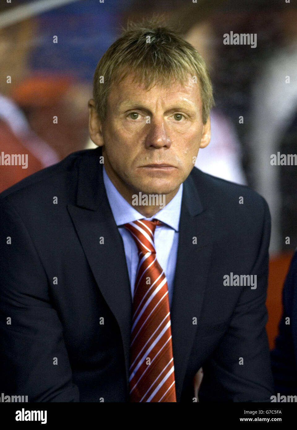 Football - championnat Sky Bet - Nottingham Forest v Fulham - City Ground.Stuart Pearce, directeur de la forêt de Nottingham, lors du match du championnat Sky Bet au City Ground, à Nottingham. Banque D'Images