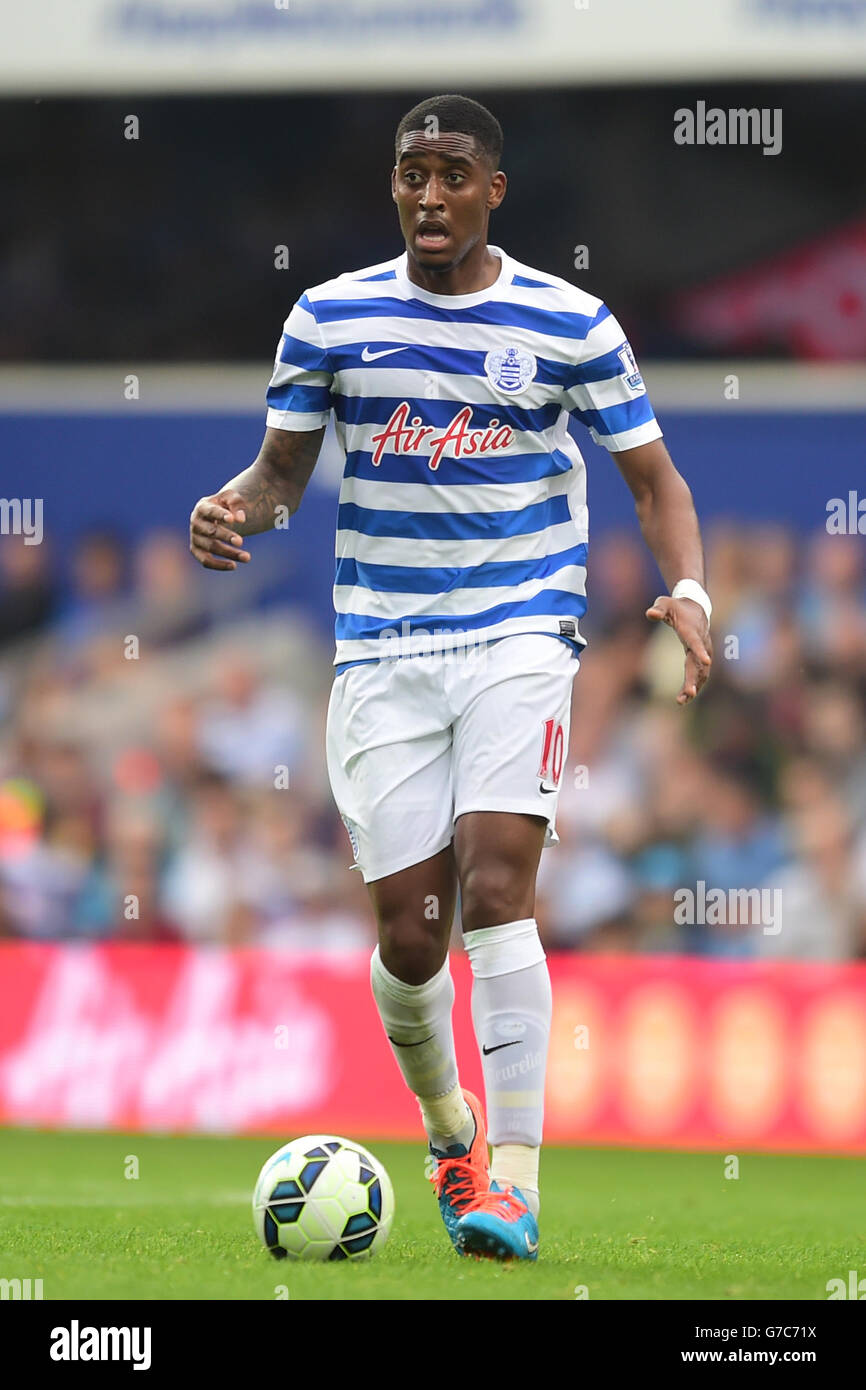 Leroy Fer des Queens Park Rangers lors du match de la Barclays Premier League à Loftus Road, Londres. APPUYEZ SUR ASSOCIATION photo. Date de la photo: Samedi 20 septembre. 2014. Voir PA Story SOCCER QPR. Le crédit photo devrait se lire comme suit : Adam Davy/PA Wire. RESTRICTIONS : 45 images maximum pendant une comparaison. Pas d'émulation vidéo ni de promotion en direct. Aucune utilisation dans les jeux, les compétitions, les marchandises, les Paris ou les services de club/joueur unique. Ne pas utiliser avec les fichiers audio, vidéo, données, présentoirs ou club/ligue non officiels Banque D'Images