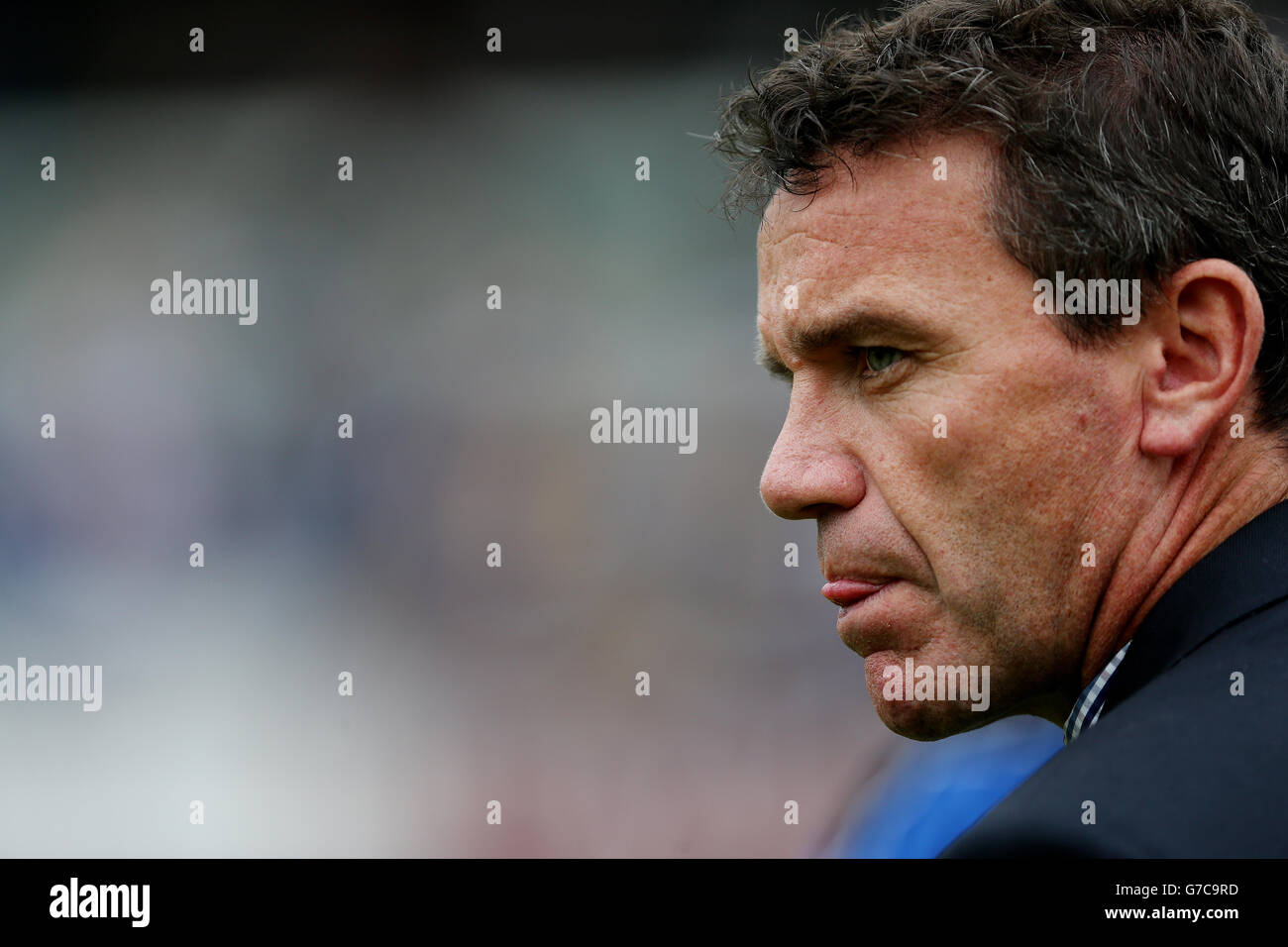 Rugby Union - Aviva Premiership - Bath Rugby / Leicester Tigers - terrain de loisirs.Mike Ford, entraîneur de Bath Head, lors du match Aviva Premiership au terrain de loisirs de Bath. Banque D'Images