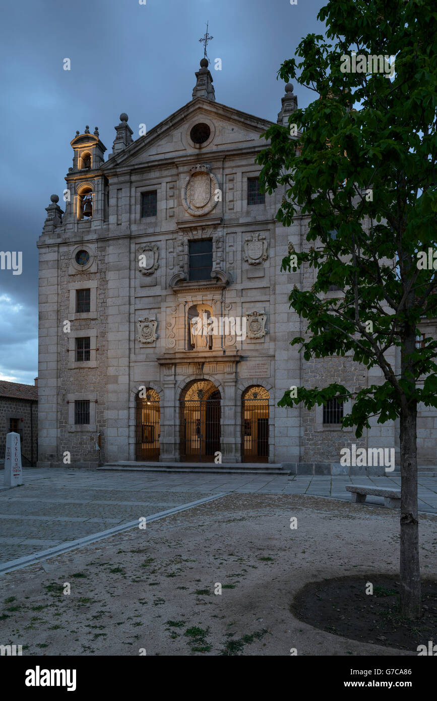 Couvent de Santa Teresa, à la Plaza de la Santa à Avila ville Castille et León Espagne Europe Banque D'Images