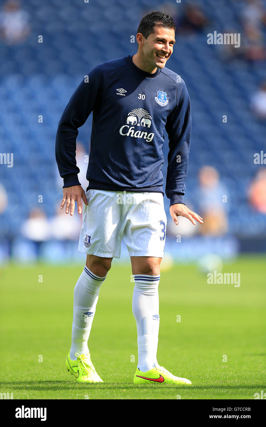 Football - Barclays Premier League - West Bromwich Albion / Everton - The Hawthorns. Antolin Alcaraz, Everton. Banque D'Images