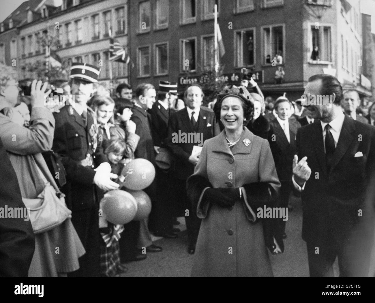 Queen elizabeth ii and grand duke jean of luxembourg Banque d'images