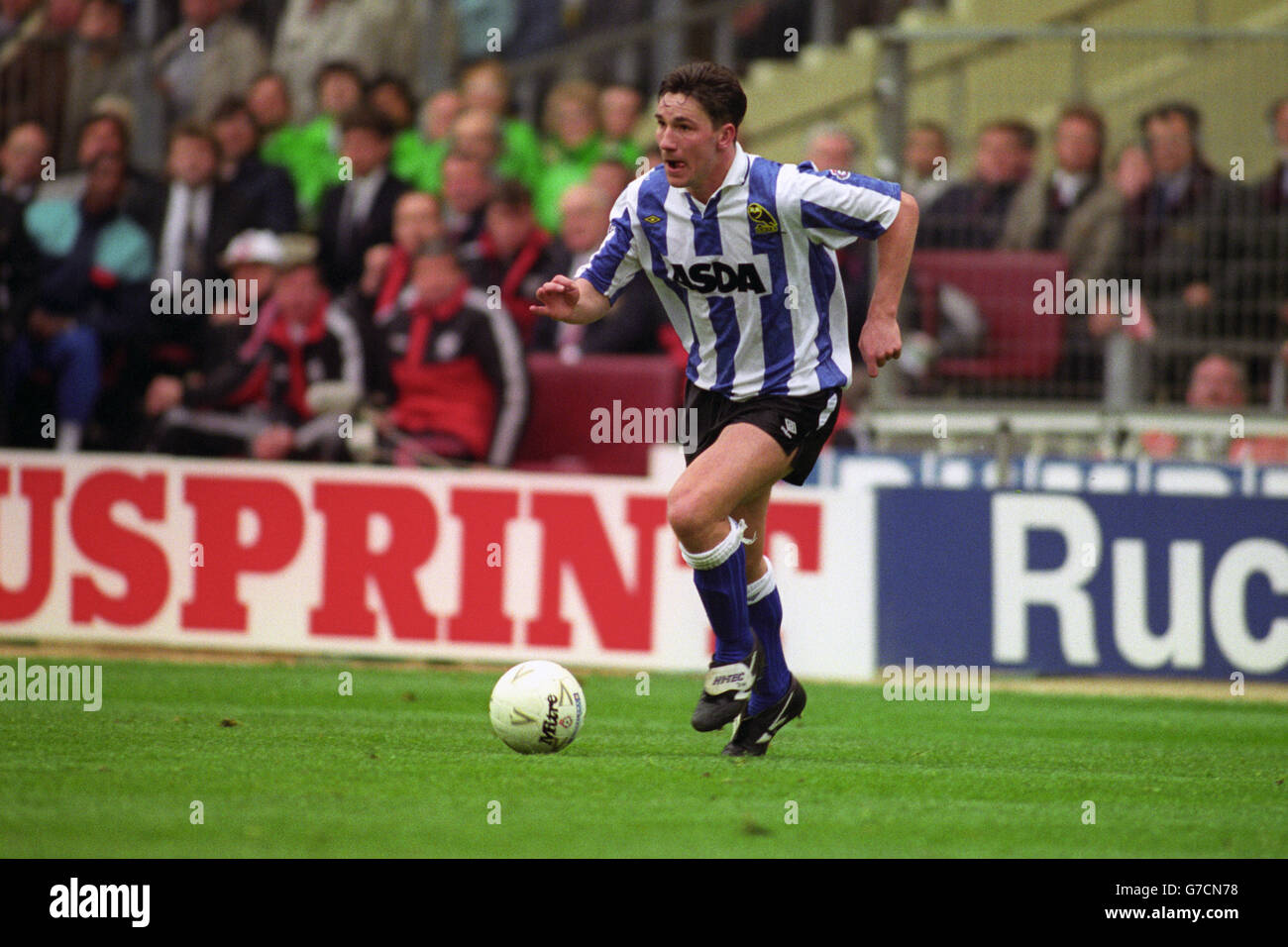 Soccer - Finale de Coupe Rumbelows - Manchester United v Sheffield Wednesday - Stade de Wembley Banque D'Images