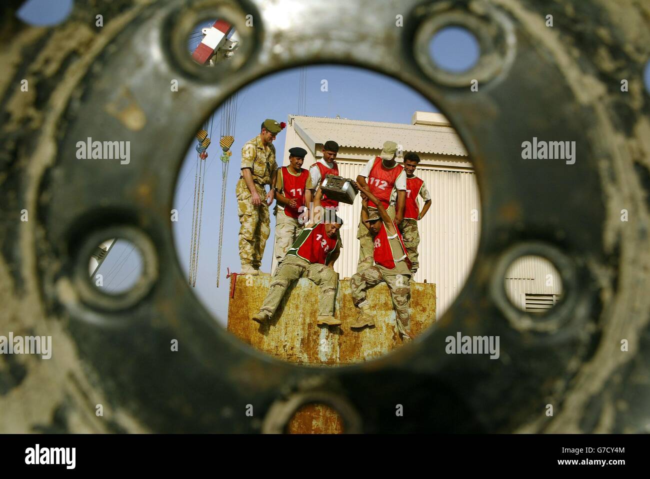 La formation de la Garde nationale irakienne Banque D'Images