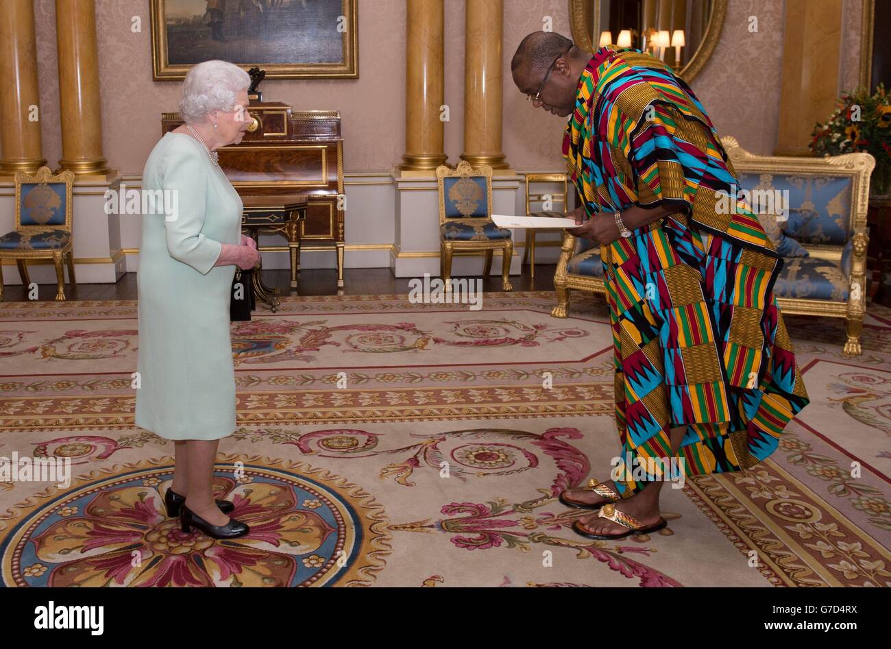 Lettres de créance présentée Banque D'Images