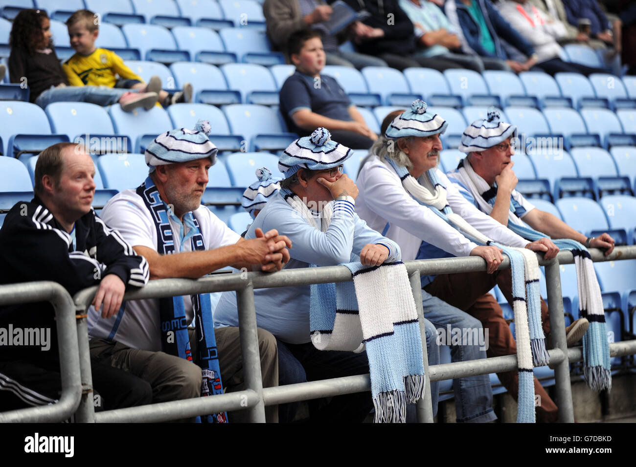 Football - Sky Bet League One - Coventry City / Preston North End - Ricoh Arena. Coventry City fans dans les stands de la Ricoh Arena Banque D'Images