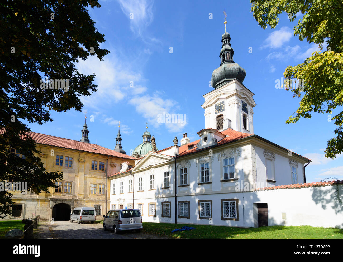 Doksany Monastère, Doksany (Doxan) , République Tchèque, Ustecky, Aussiger Région, Usti nad Labem Région, Banque D'Images