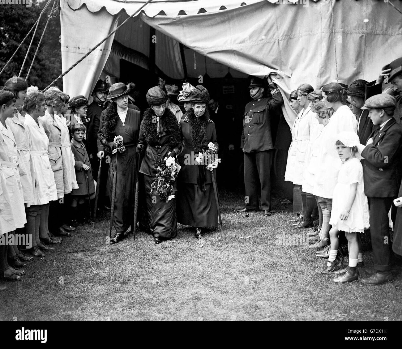 British & Fédération de familles royales - La Reine Alexandra ; Maria Feodorovna Romanova, Impératrice douairière de Russie et de la princesse Victori... Banque D'Images