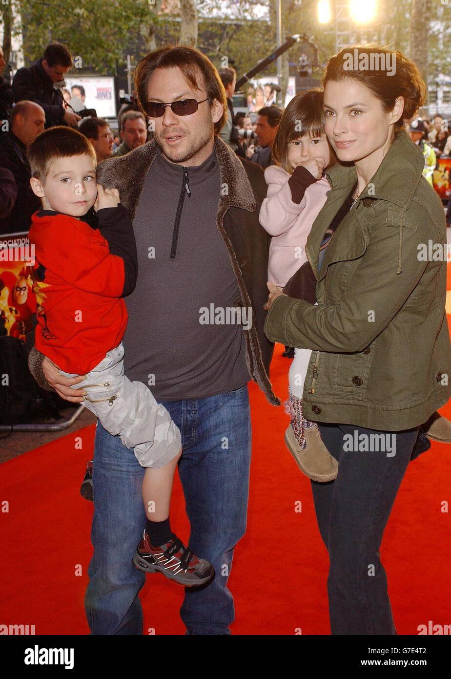 Christian slater et son fils jaden Banque de photographies et d’images