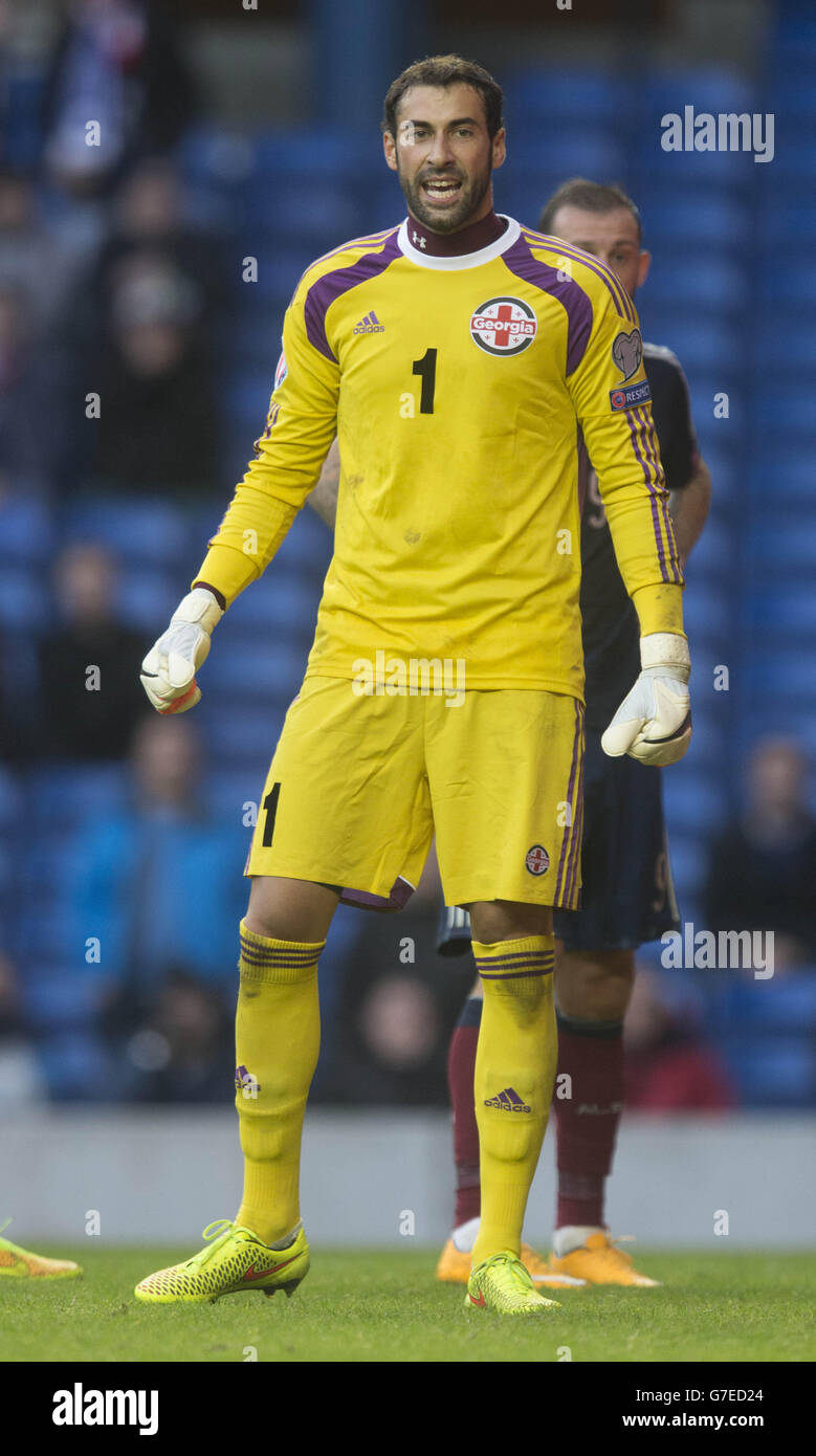 Football - UEFA Euro 2016 - Qualifications - Groupe D - Ecosse v Stade Ibrox - Géorgie Banque D'Images