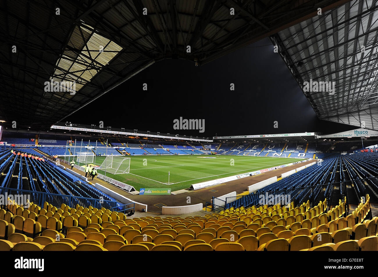 Elland Road Stadium avant le Leeds United vs Charlton Athletic jeu Banque D'Images