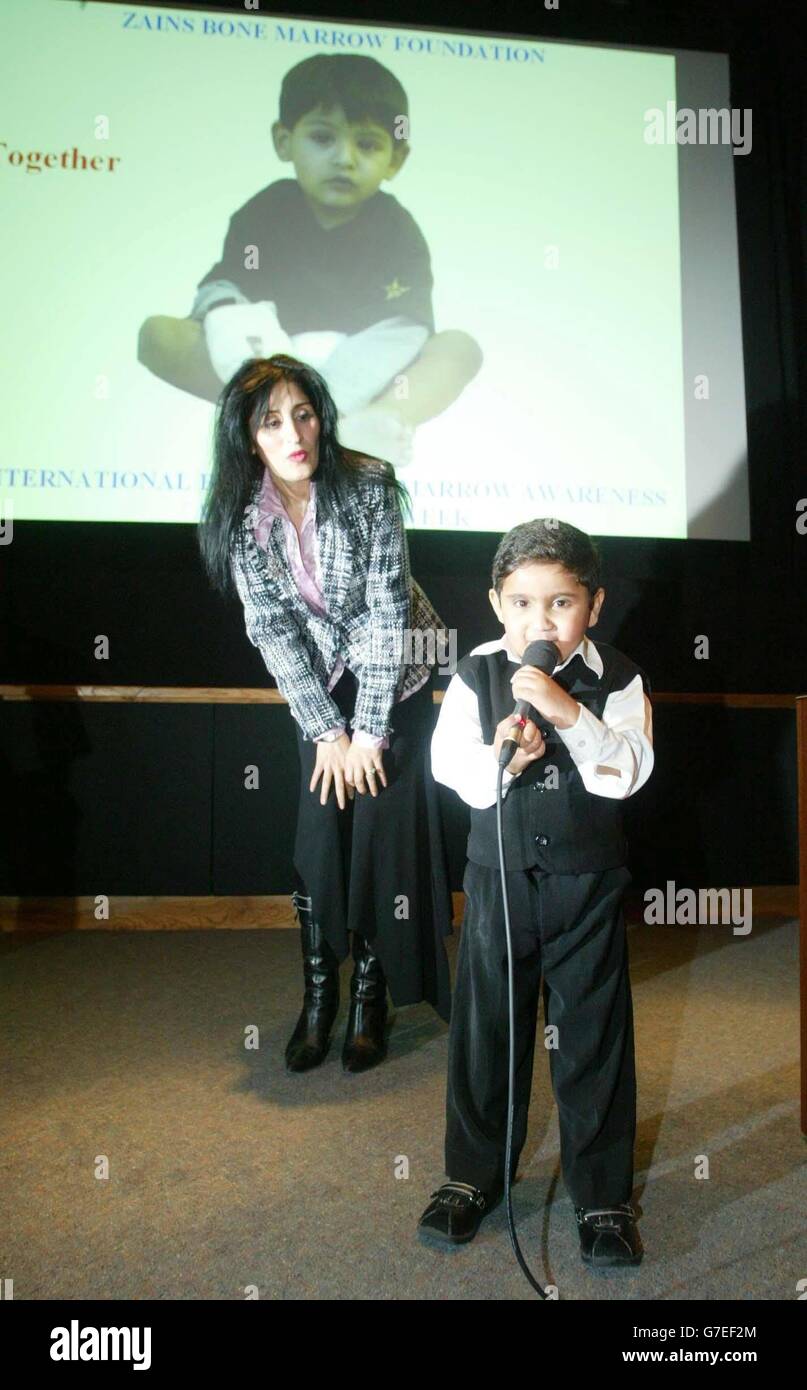 Zain Hashmi Le sang et la moelle osseuse Semaine de sensibilisation Banque D'Images