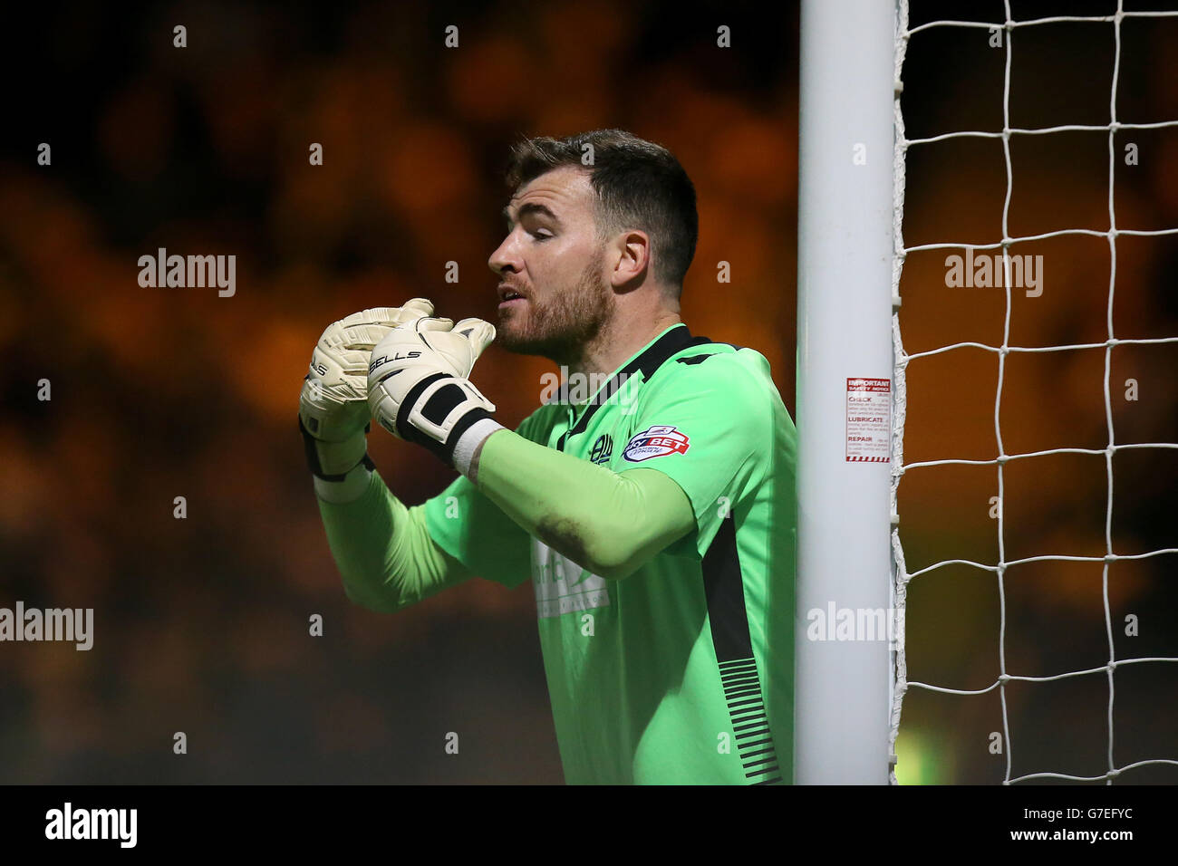 Football - Championnat Sky Bet - Norwich City / Bolton Wanderers - Carrow Road.Andrew Lonergan, gardien de but de Bolton Wanderers Banque D'Images