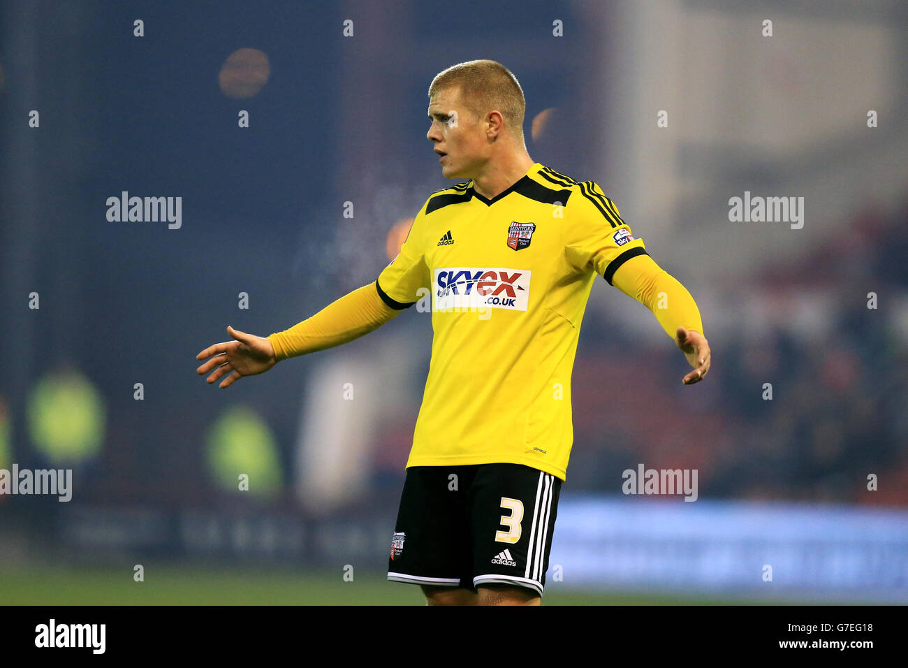 Football - championnat Sky Bet - Nottingham Forest / Brentford - City Ground. Jake Bidwell, Brentford Banque D'Images