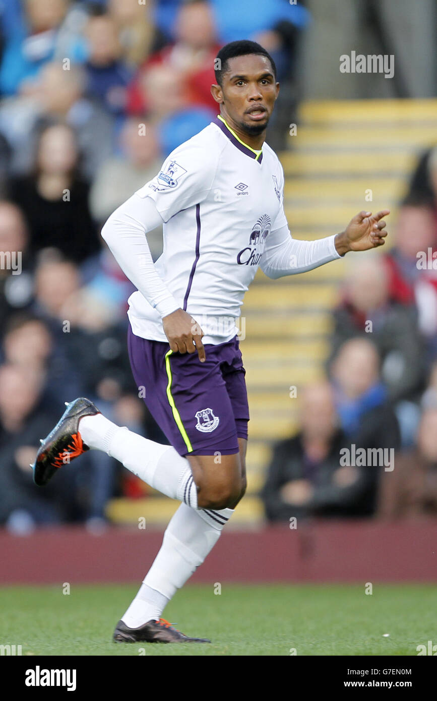 Football - Barclays Premier League - Burnley / Everton - Turf Moor.Samuel ETO'o d'Everton Banque D'Images