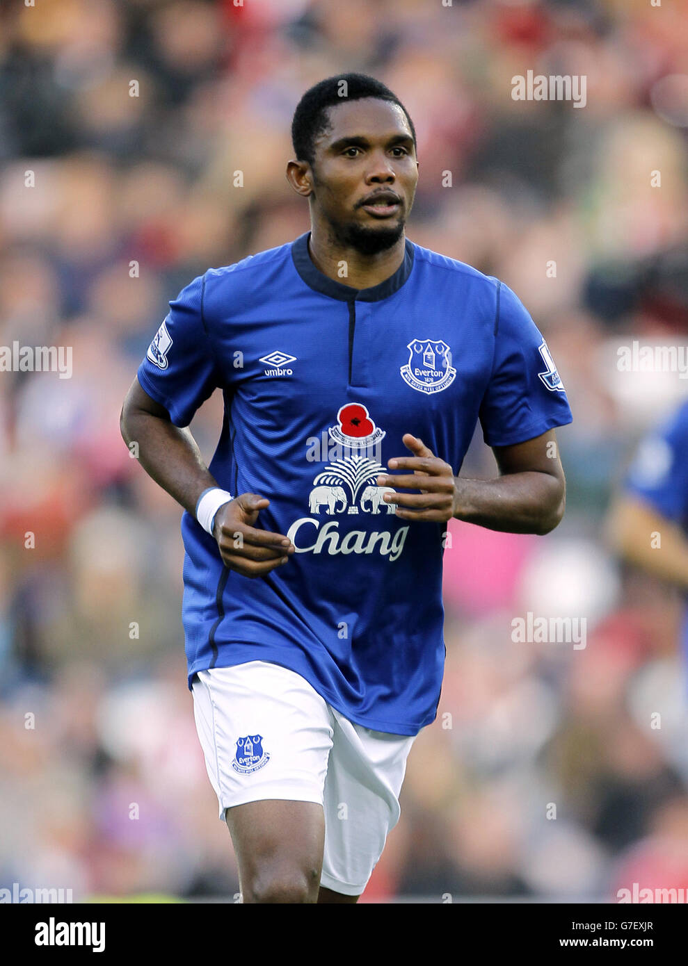 Football - Barclays Premier League - Sunderland / Everton - Stade de lumière. Samuel ETO'o d'Everton Banque D'Images