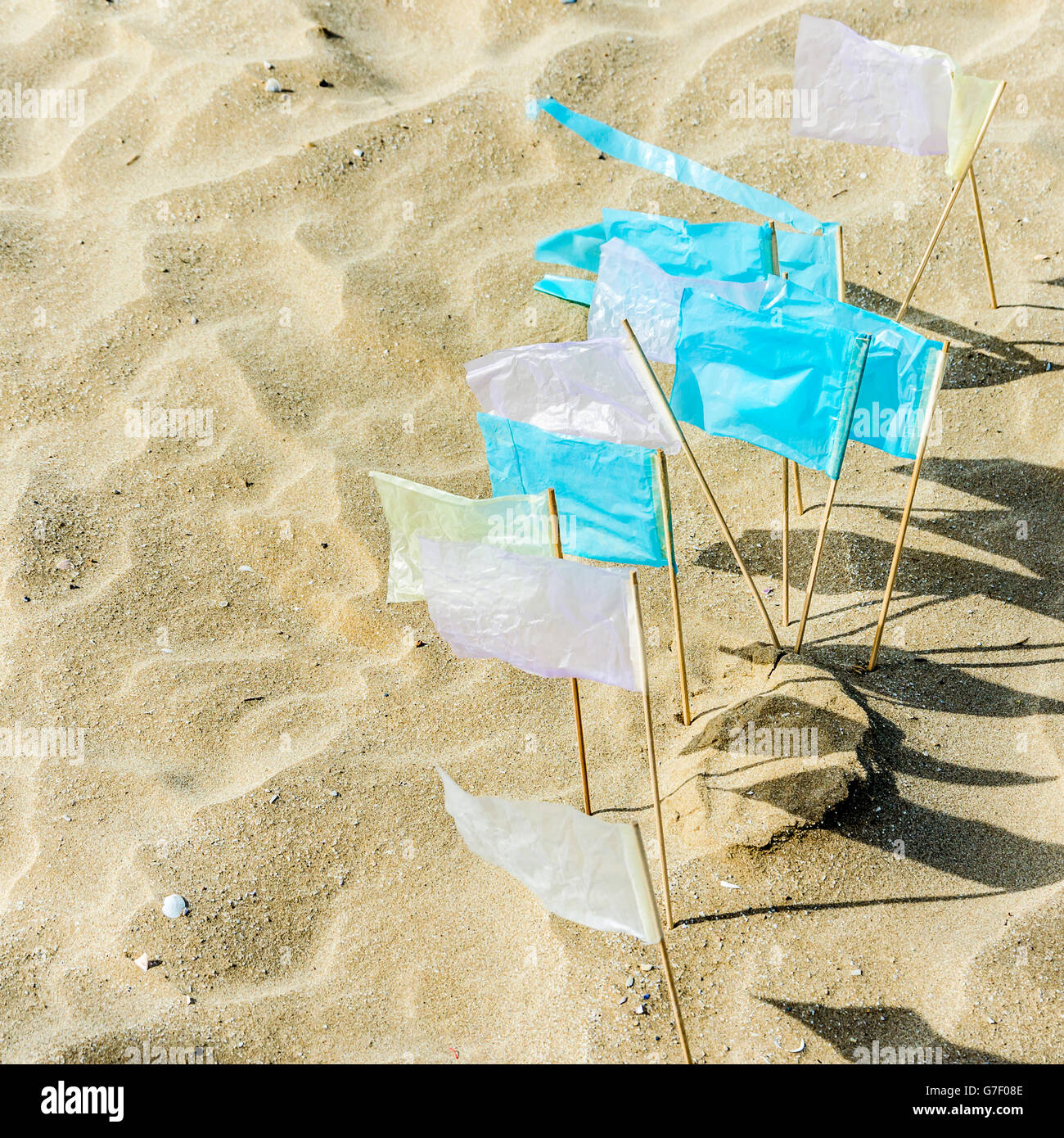 Drapeaux de plage Banque de photographies et d’images à haute — free download