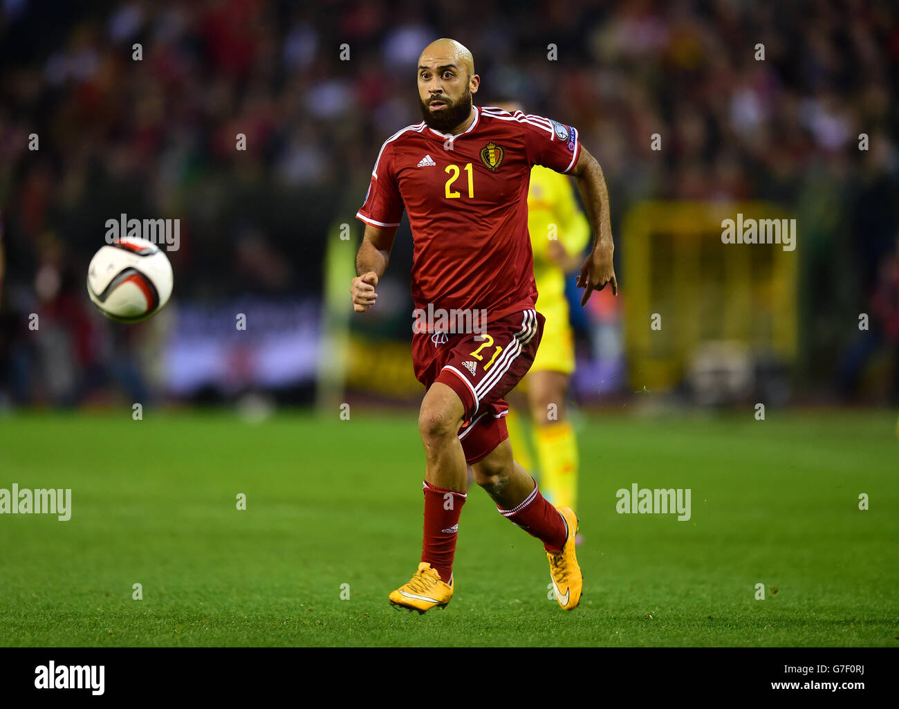 Football - UEFA Euro 2016 - Qualifications - Groupe B - Belgique v Pays de Galles - Stade Roi Baudouin Banque D'Images