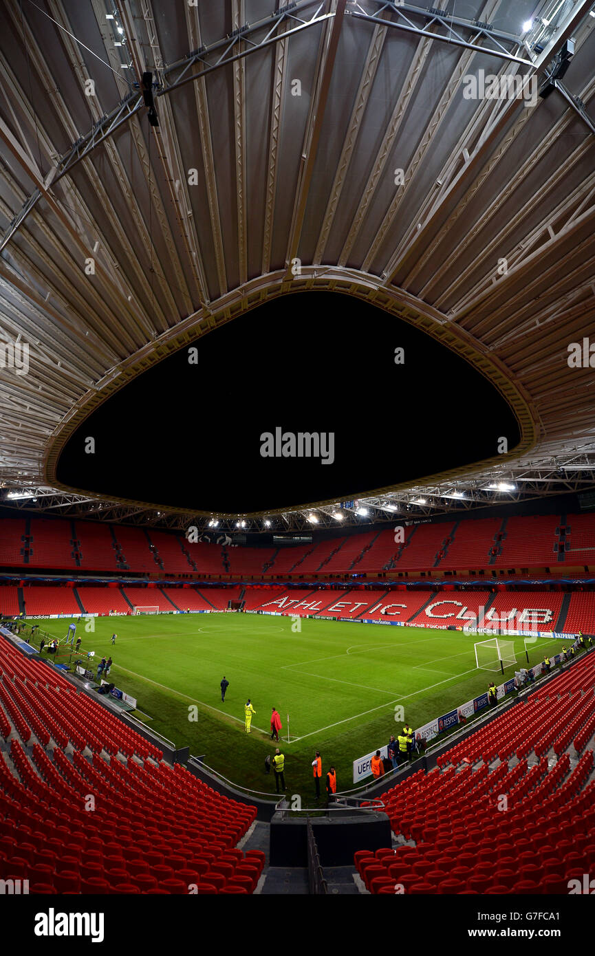 Football - Ligue des champions de l'UEFA - Groupe H - Athlétique Bilbao / FC Porto - Stade San Mames. Vue générale sur le stade San Mames Banque D'Images